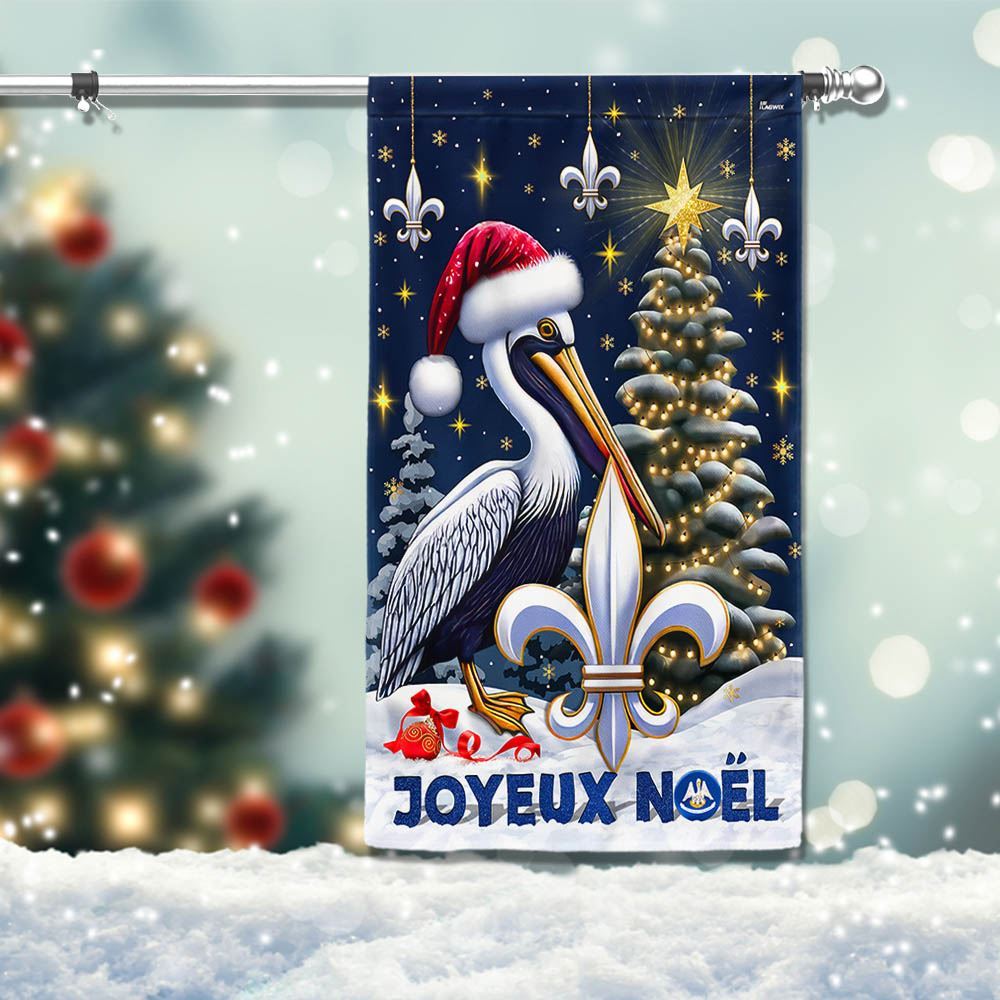 Louisiana Christmas Cajun Christmas Joyeux Noel Flag, Christmas Garden Flag, Home Decor Accessories, Christmas Outdoor Decor Ideas