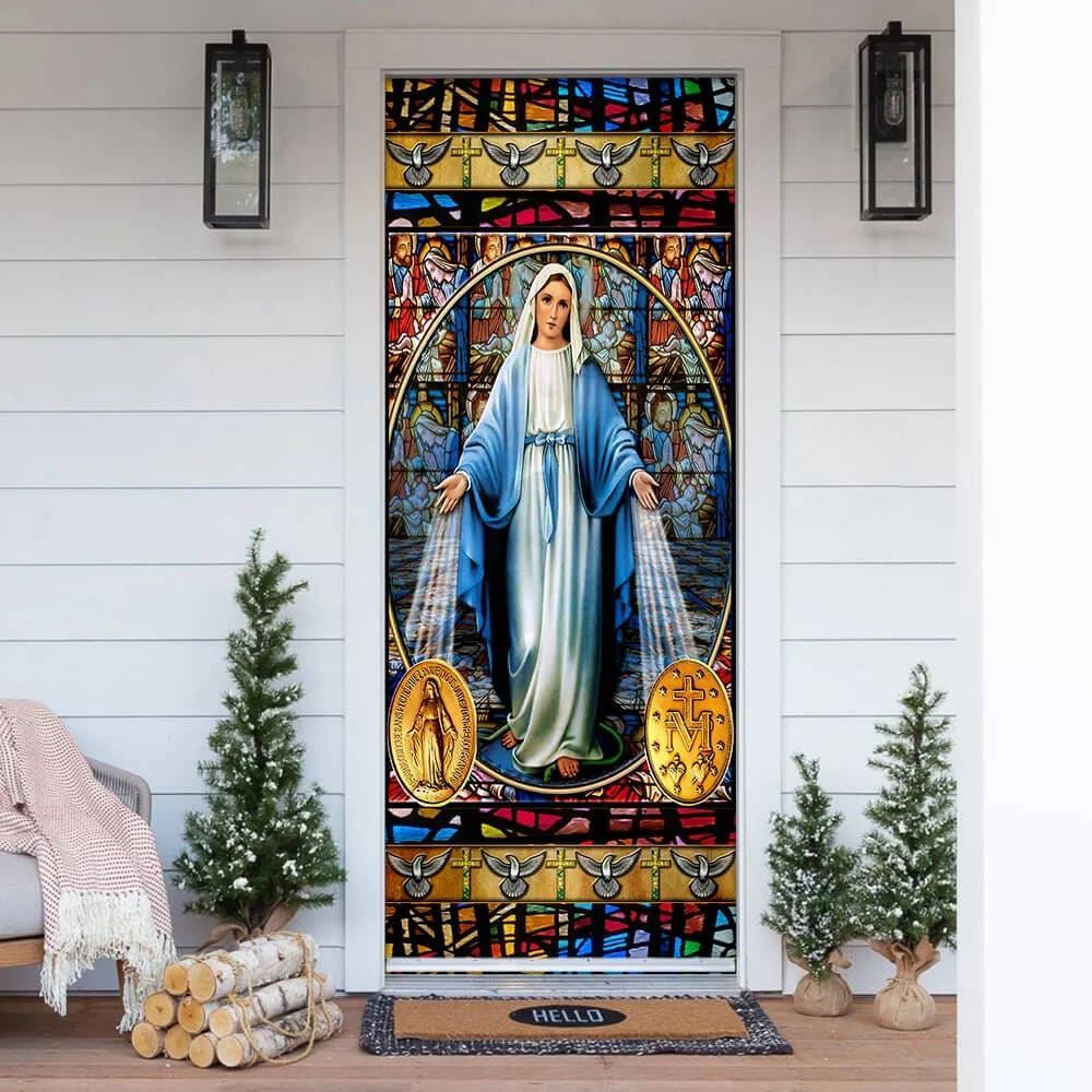 Mary, Our Lady of Sorrows Door Cover, Christian Door Decor, Door Christian Church, Christian Door Plaques