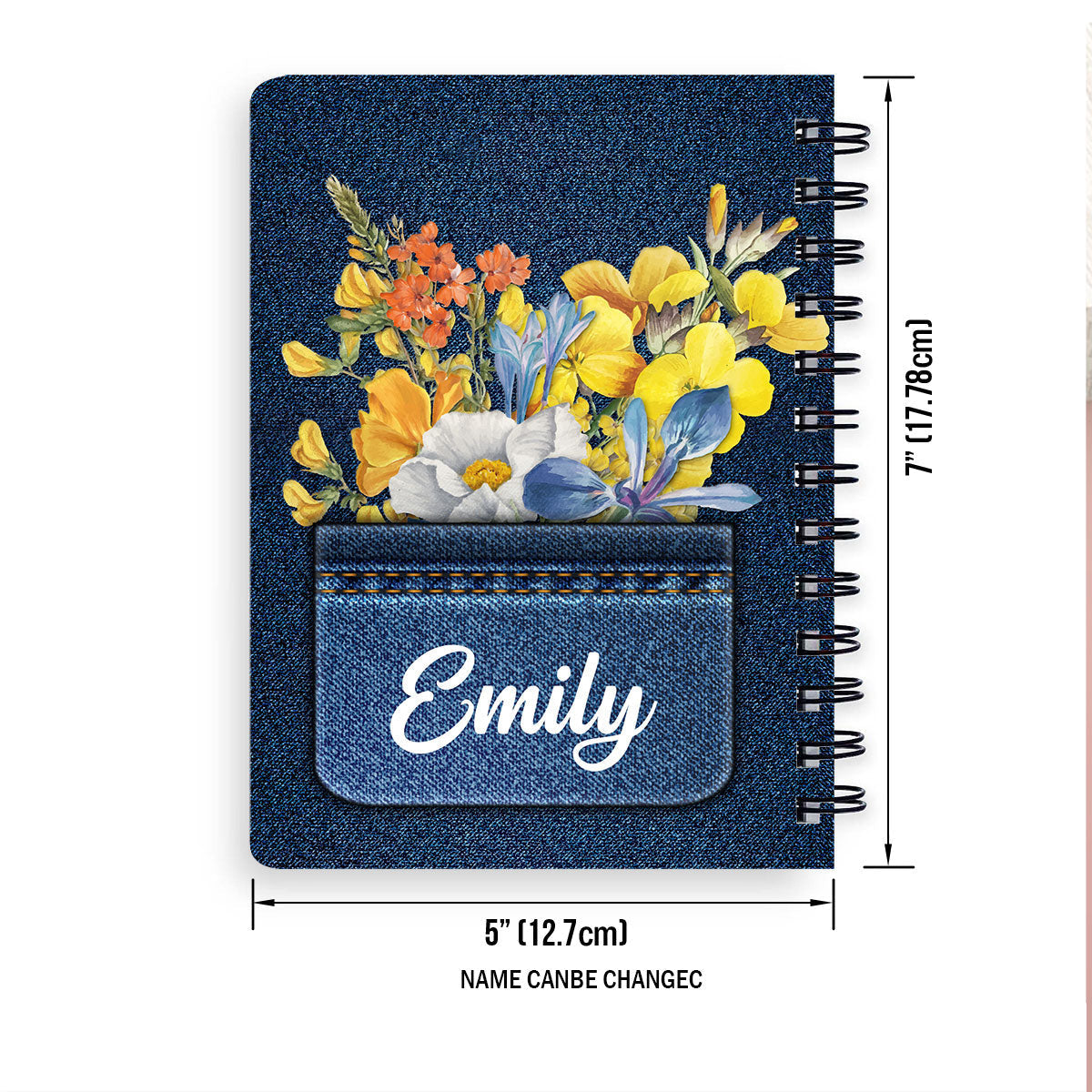 Matthew 58 Blessed Are The Pure In Heart Personalized Spiral Journal, Religious Gift For Christian People