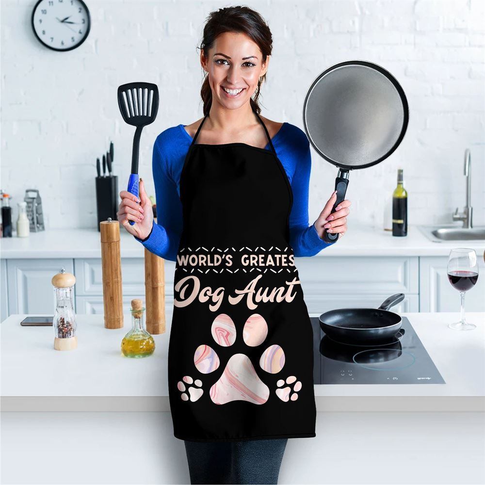 Mother's Day Apron, Dog Lover Worlds Best Aunt Mothers Day Best Aunts Apron, Mom Gift, Mother's Day Gift, Funny Apron For Women