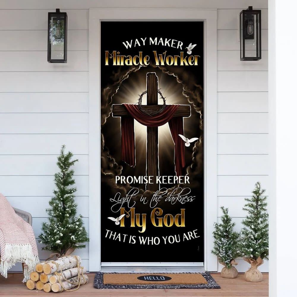 My Beautiful God Door Cover, Christian Door Decor, Door Christian Church, Christian Door Plaques