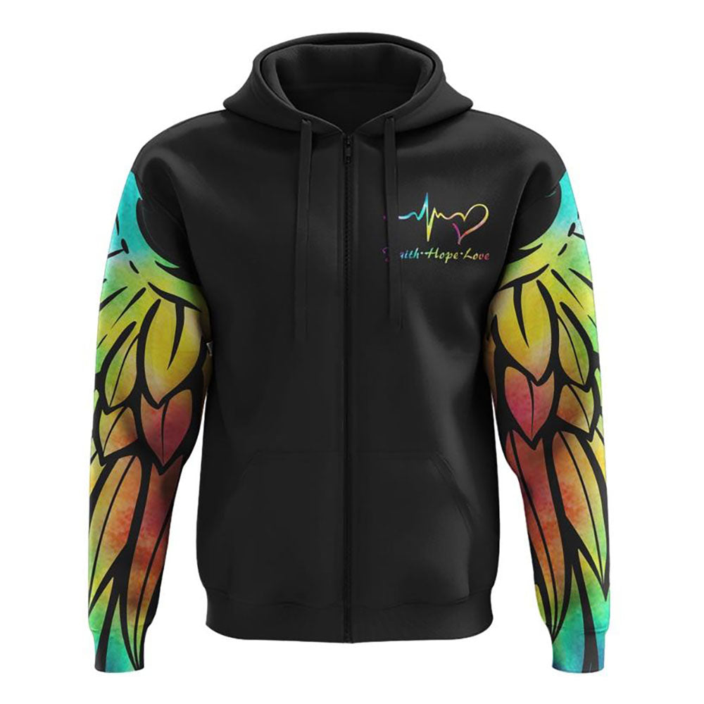Never Underestimate A Nurse Wings All Over Print 3D Hoodie, Christian Hoodie, Christian Sweatshirt, Bible Verse Shirt