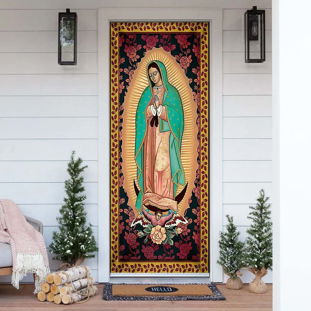 Our Lady of Guadalupe Door Cover, Christian Door Decor, Door Christian Church, Christian Door Plaques