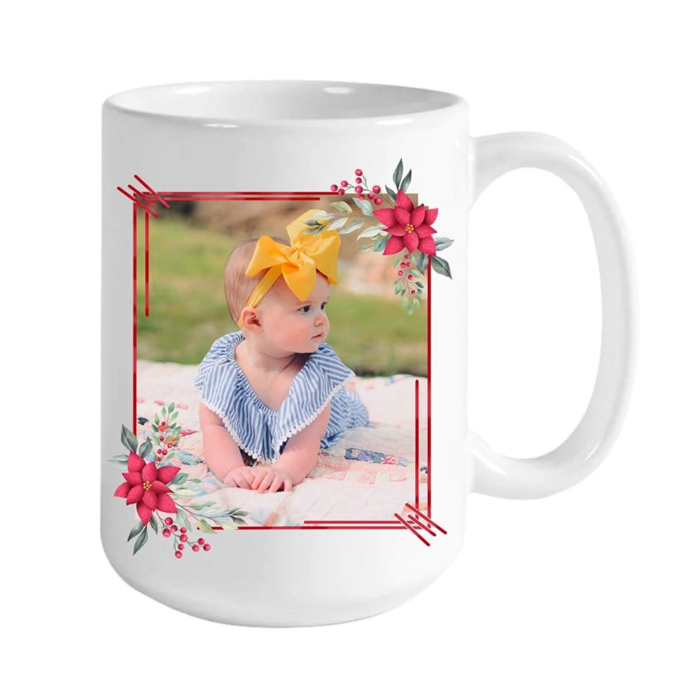 Personalized Christian Coffee Mug, Daughter Of The King Flowers, Christian Mug, Bible Mug, Faith Gift, Encouragement Gift