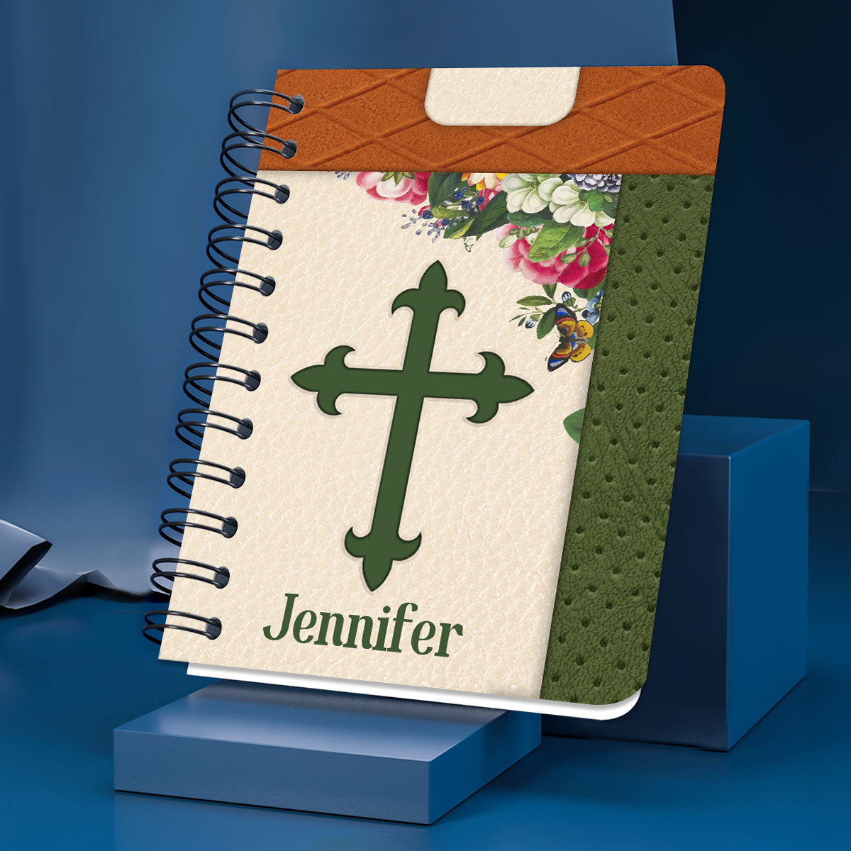 Personalized Christian Spiral Notebook She Is Clothed With Strength And Dignity, Christian Spiral Notebooks