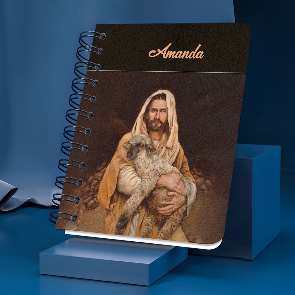 Personalized Spiral Journal He Left The 99 To Rescue Me, Religious Gifts For Christian