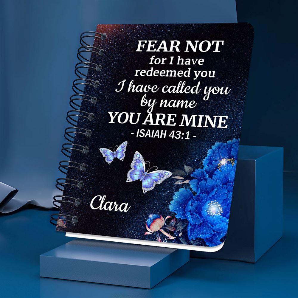 Personalized Spiral Journal I Have Called You By Name, Religious Gifts For Christian