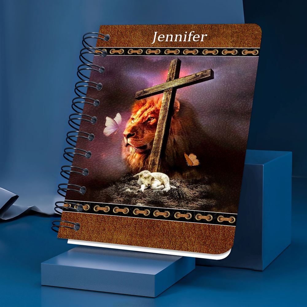Personalized Spiral Journal Truly He Is My Rock And My Salvation, Religious Gifts For Christian