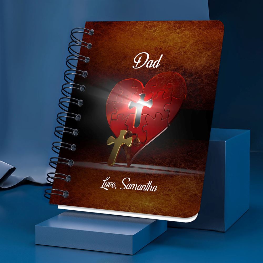 Personalized Spiral Notebook Blessed Is The Man Who Trusts In The Lord, Christian Spiral Notebooks