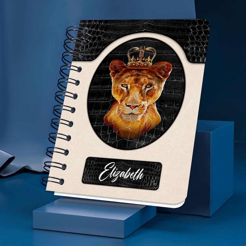 Personalized Spiral Notebook I Do Not Fear For I Am His Cross, Religious Spiral Notebooks