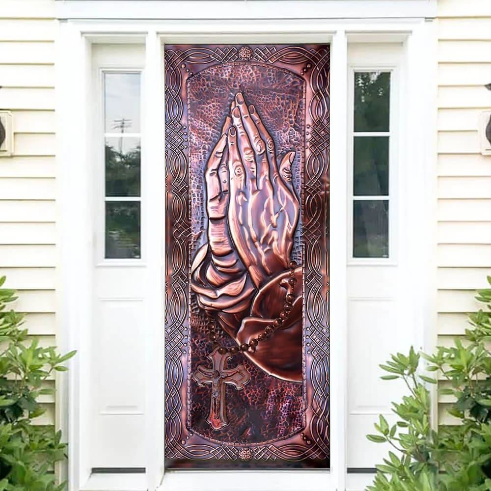 Pray Hands Door Cover, Christian Door Decor, Door Christian Church, Christian Door Plaques