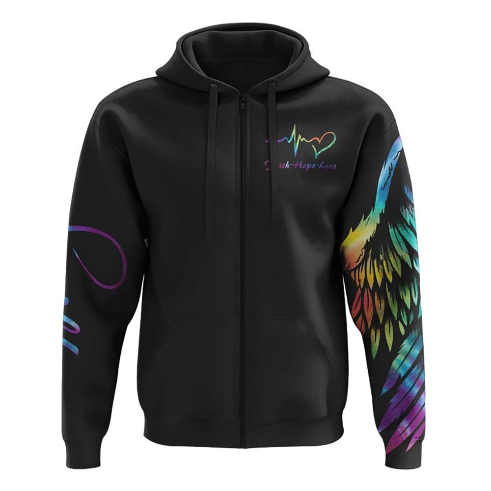 Praying Hand Dove All Over Print 3D Hoodie, Christian Hoodie, Christian Sweatshirt, Bible Verse Shirt