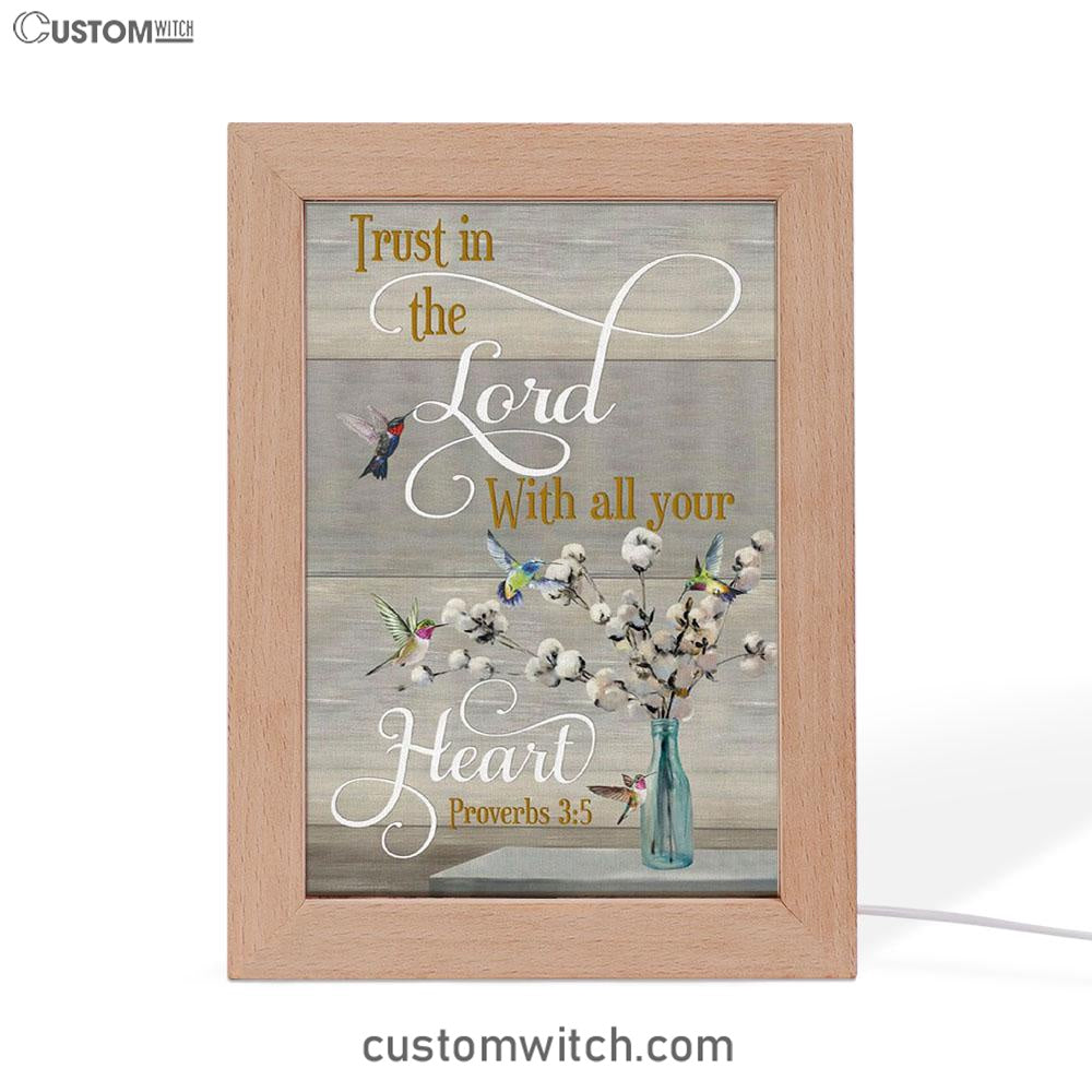 Proverbs 35 Hummingbird Scripture Christian Night Light - Bible Verse Decor - Scripture Art