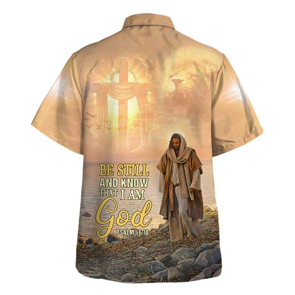 Psalm 4610 Bible Verse Be Still And Know That I Am God Psalm Hawaiian Shirt For Men, Christian Hawaiian Shirt, Gift For Christian