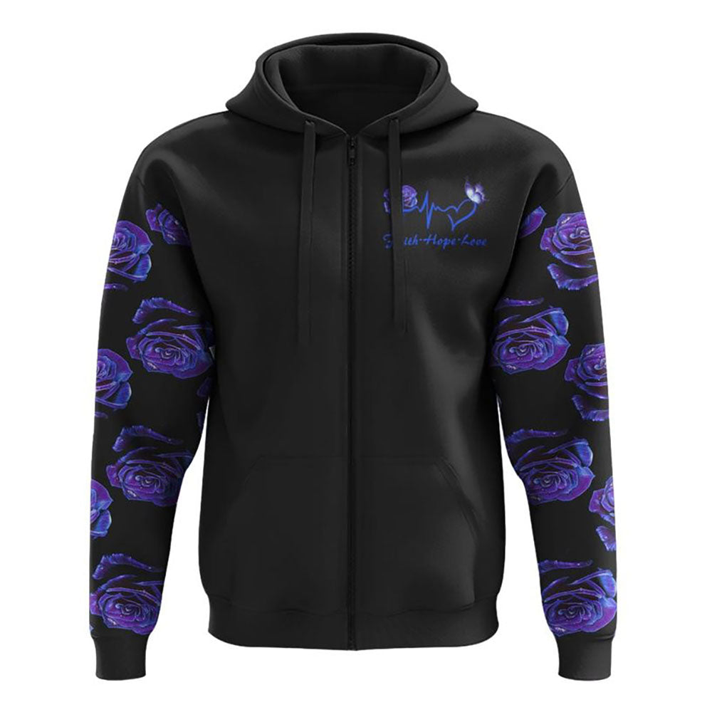 Rose Butterfly Water All Over Print 3D Hoodie, Christian Hoodie, Christian Sweatshirt, Bible Verse Shirt