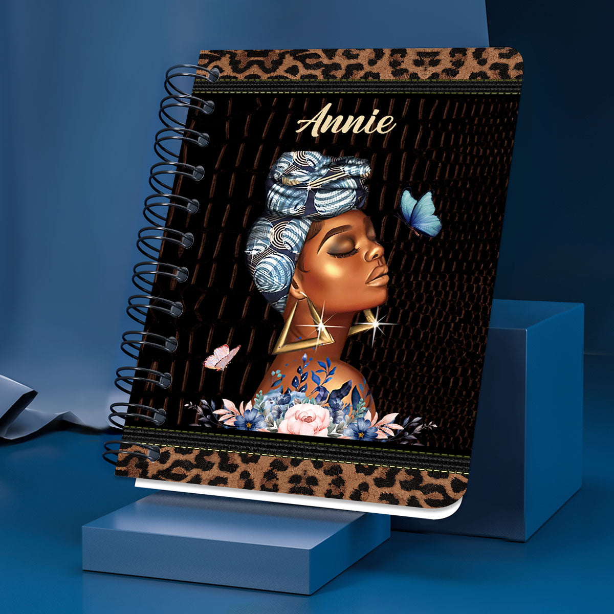 She Who Kneels Before God Can Stand Before Anyone Personalized Spiral Journal, Inspiration Gifts For Christian People