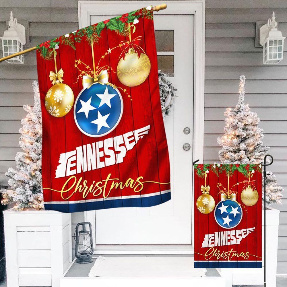 Tennessee 2 Christmas Flag, Christmas Garden Flag, Home Decor Accessories, Christmas Outdoor Decor Ideas