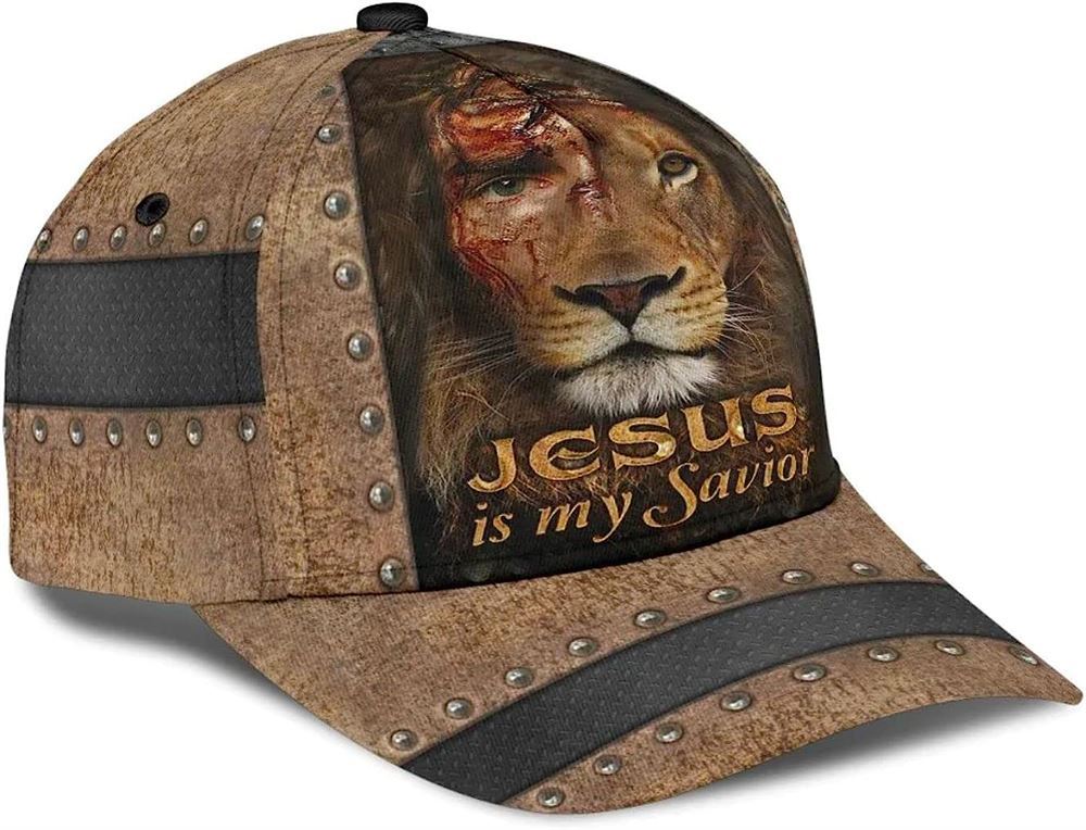 The Lion Jesus Is My Savior Classic Hat All Over Print Baseball Cap, God Cap, Gift Ideas For Male