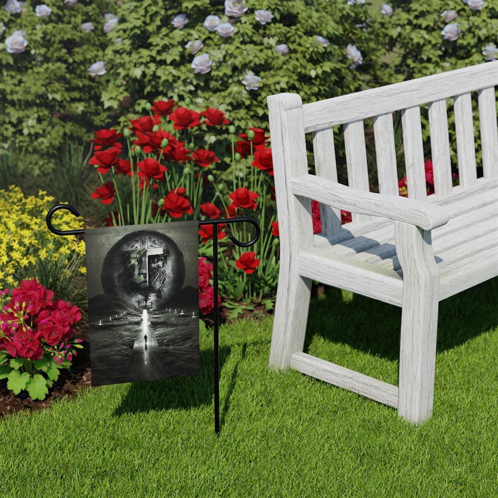 The Lion Of Judah, Christian's Flag, Garden Decor, Garden Flag Stand, Christian Flag, Scripture Flag, Garden Banner