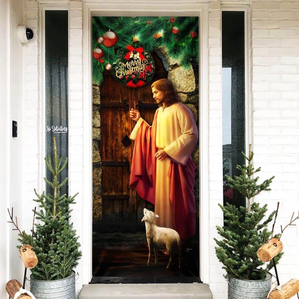 The Lord Jesus Christ Is Come Door Cover, Christian Door Decor, Door Christian Church, Christian Door Plaques