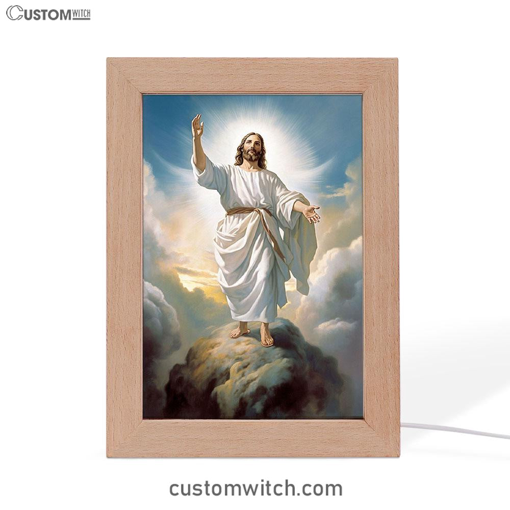 The Picture Of Jesus Creation Frame Lamp Prints - Jesus Frame Lamp Art - Christian Art Decor