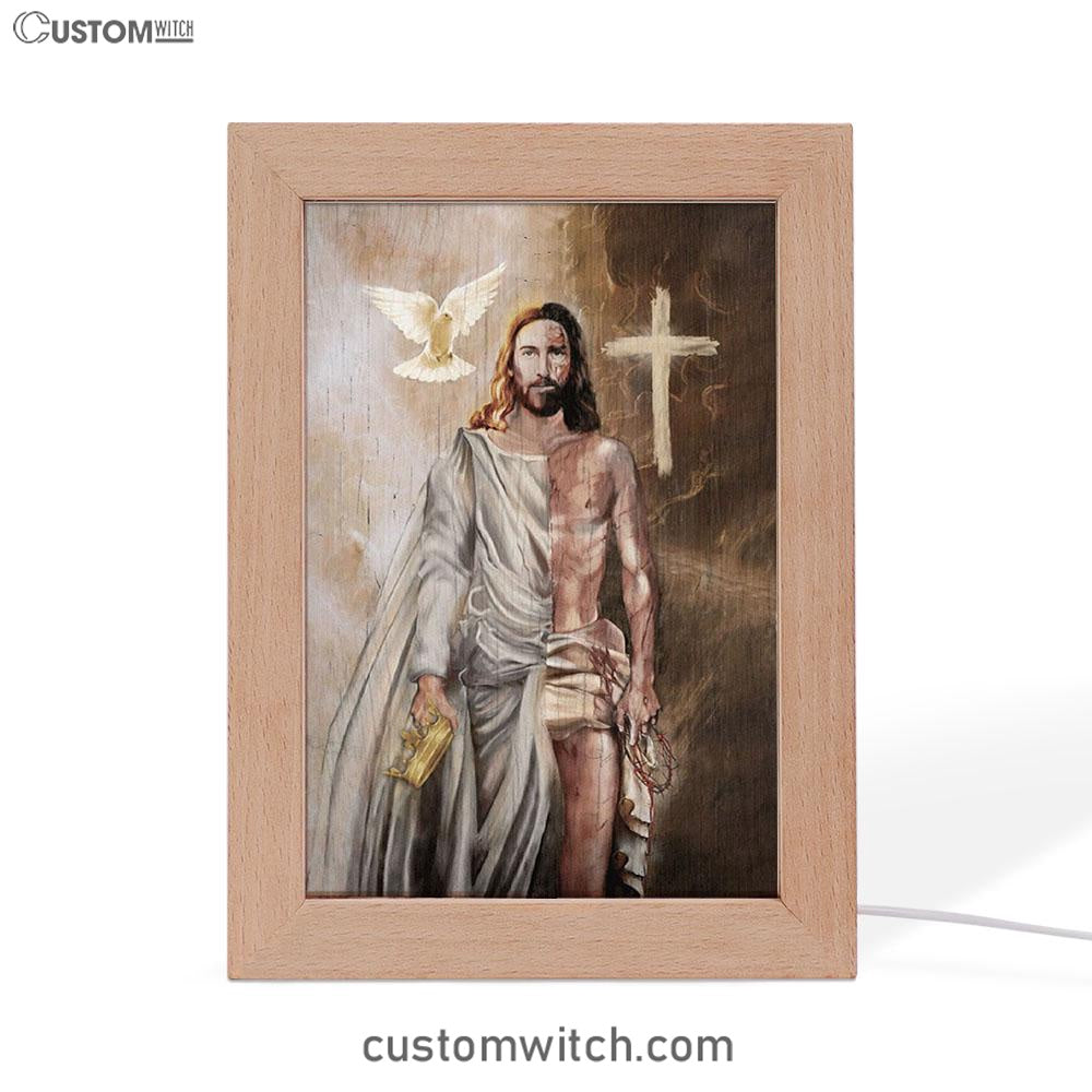 The Return Of Christ Jesus Frame Lamp Prints - Jesus Christ Frame Lamp Art - Christian Decor