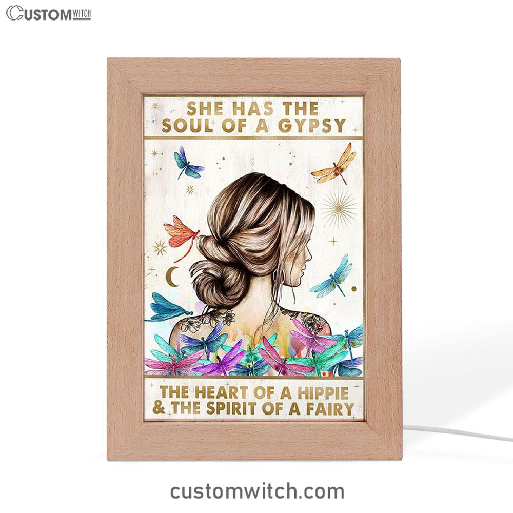 The Soul Of A Gypsy - Boho Positive Inspirational Quotes Decor - Encouragement Gifts For Women