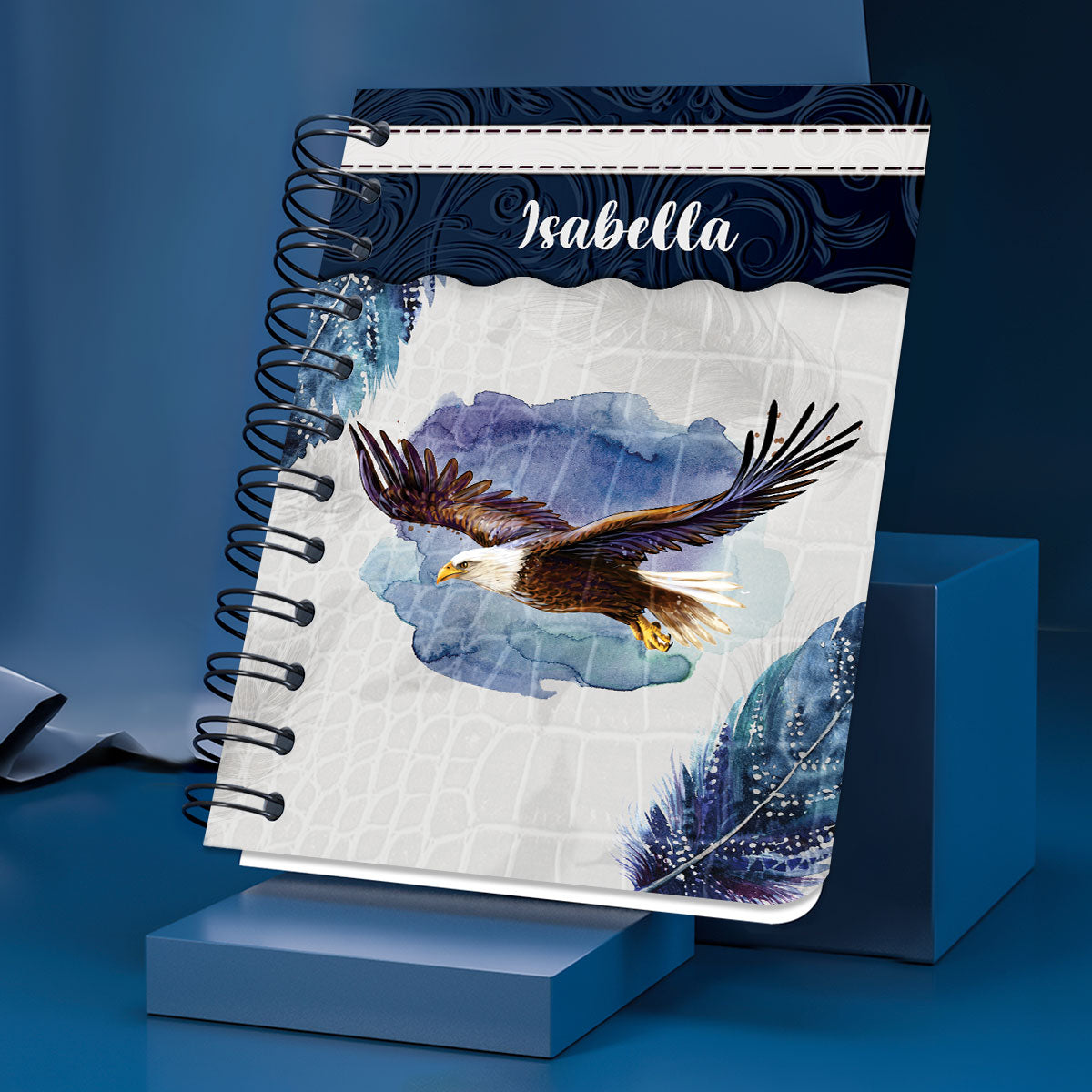 Those Who Hope In The Lord Will Renew Their Strength Personalized Spiral Journal, Christian Art Gifts Journal