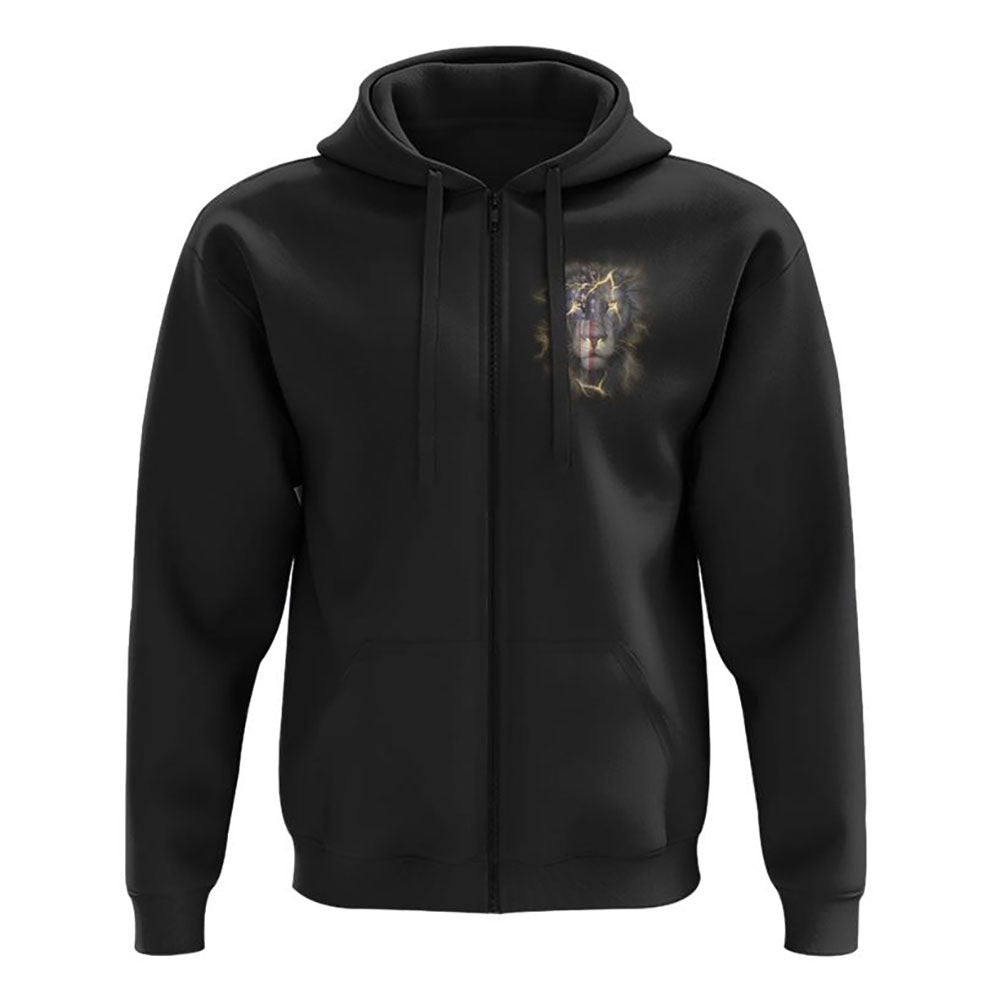 When Man Listens God Speaks Lion Flag All Over Print 3D Hoodie, Christian Hoodie, Christian Sweatshirt, Bible Verse Shirt