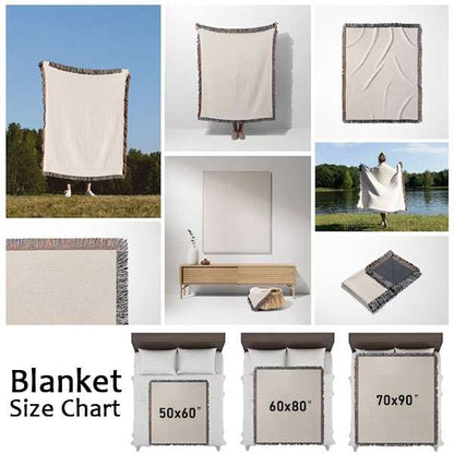 Ten Commandments Woven Blanket Prints - Christian Woven Throw Blanket Decor