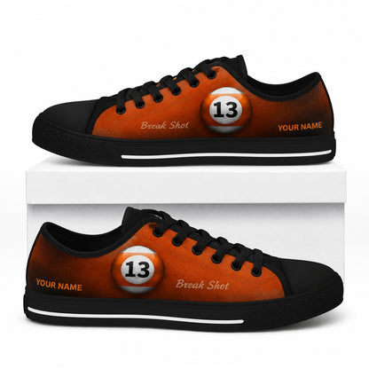 13 Eight Ball Classic Personalized Low Top Shoes Box Black