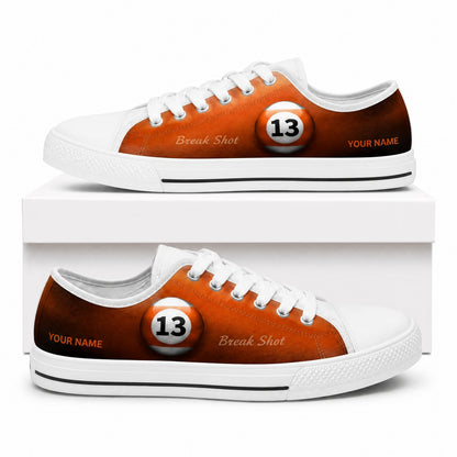 13 Eight Ball Classic Personalized Low Top Shoes Box White