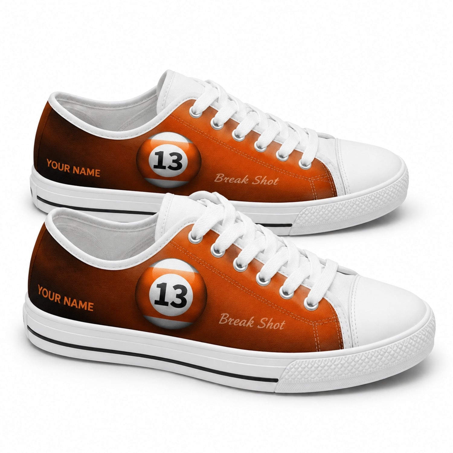 13 Eight Ball Classic Personalized Low Top Shoes
