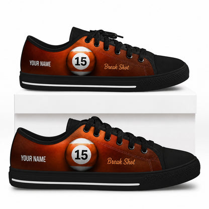 15 Ball Break Shot Retro Custom Low Top Shoes Box Black