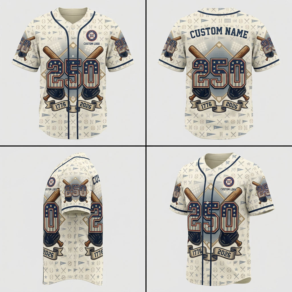 Product grid displaying multi-angle views of the 1776-2026 jersey
