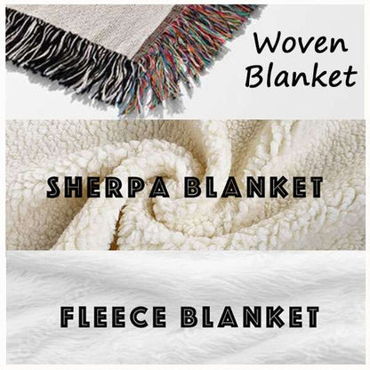 Nothing Can Dim The Light Which Shines From Within Woven Throw Blanket -Encouragement Gifts For Women