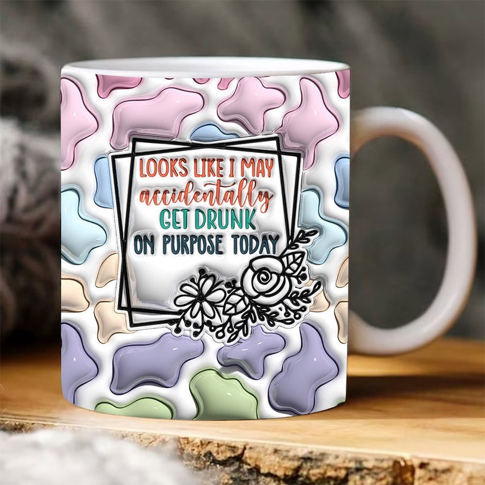 3D Funny Sassy Inflated Mug, 3D Coffee Mug, Cute 3D Inflated Mug, Birthday Gift, Christimas Gift