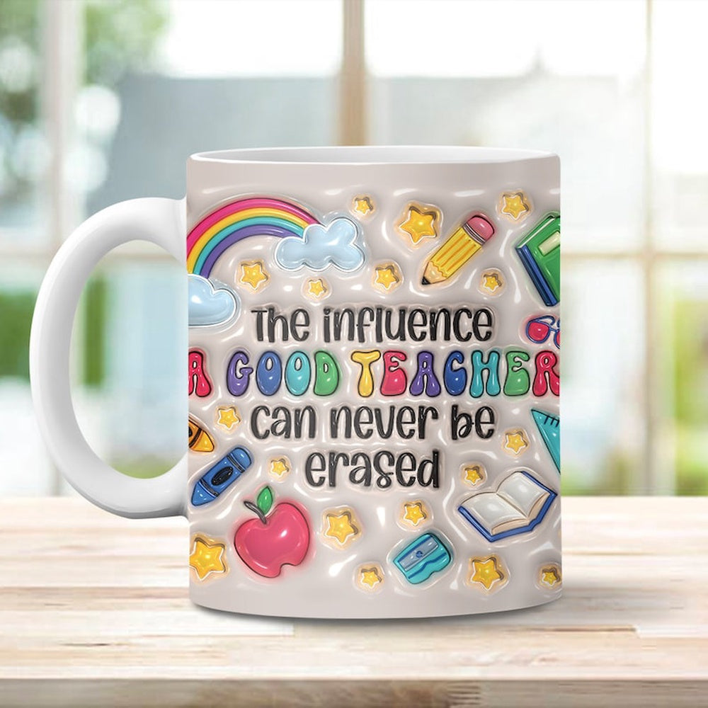 3D Inflated Teacher Mug, 3D A Good Teacher Club Inflated Mug, Teacher 3D Coffee Mug, Back To School Mug