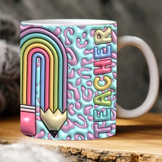 3D Puffy Mug, 3D Coffee Mug, Cute 3D Inflated Mug, Birthday Gift, Christimas Gift