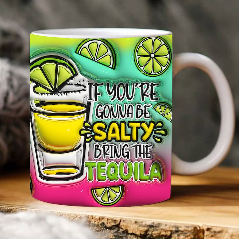 3D Tequila Inflated Mug, 3D Coffee Mug, Cute 3D Inflated Mug, Birthday Gift, Christimas Gift