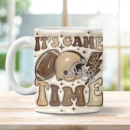 3D Tis The Game Inflated Mug, 3D Coffee Mug, Cute 3D Inflated Mug, Birthday Gift, Christimas Gift