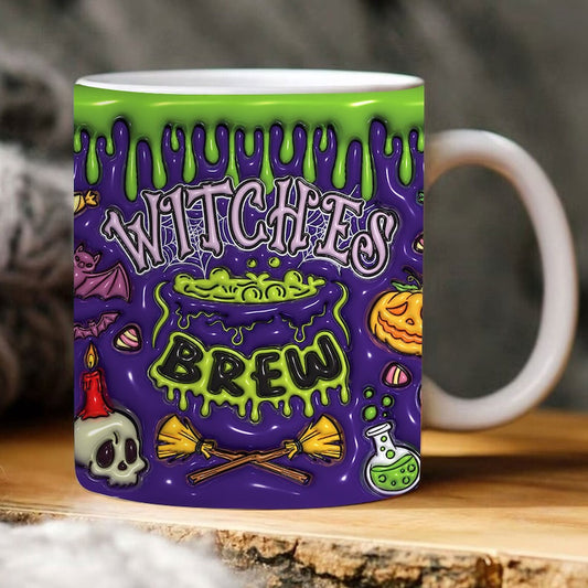 3D Witch Brew Inflated Mug, 3D Coffee Mug, Cute 3D Inflated Mug, Birthday Gift, Christimas Gift