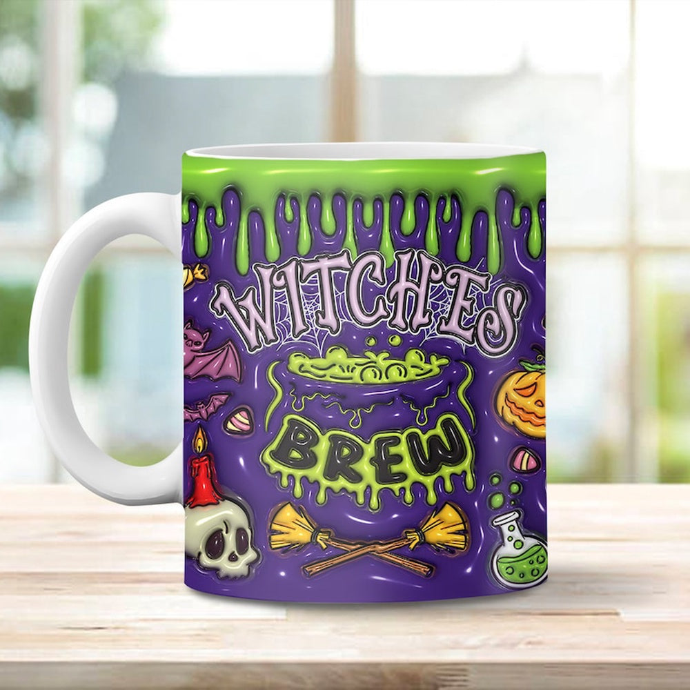 3D Witch Brew Inflated Mug, 3D Coffee Mug, Cute 3D Inflated Mug, Birthday Gift, Christimas Gift