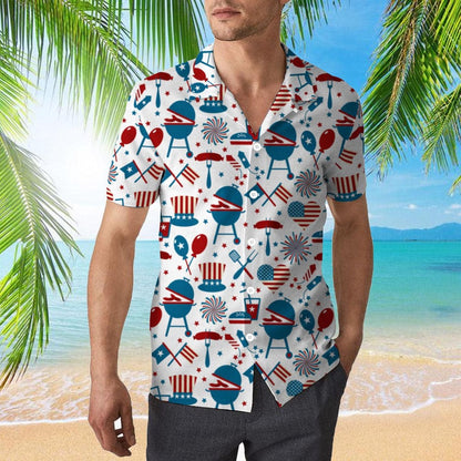 4Th Of July Hawaiian Shirts, 4Th July Party Memorial Day Hawaiian Shirt