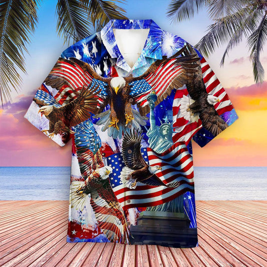 4Th Of July Hawaiian Shirts, 4Th Of July Happy Independence Day Hawaiian Shirts