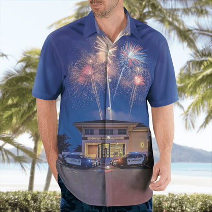 4Th Of July Hawaiian Shirts, 4Th Of July Westerly Police Department Hawaiian Shirt