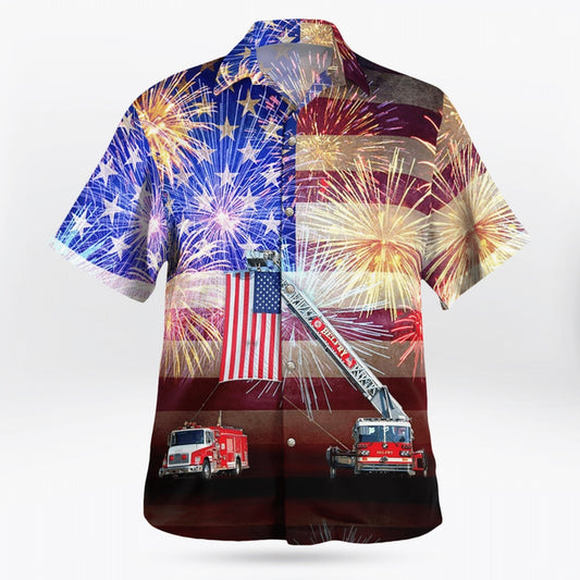 4Th Of July Hawaiian Shirts, Belfry Volunteer Fire Department Belfry, Kentucky 4Th Of July Hawaiian Shirts