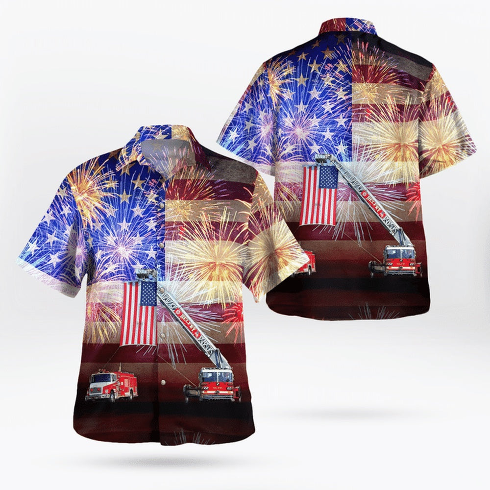 4Th Of July Hawaiian Shirts, Belfry Volunteer Fire Department Belfry, Kentucky 4Th Of July Hawaiian Shirts