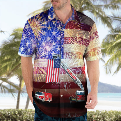 4Th Of July Hawaiian Shirts, Belfry Volunteer Fire Department Belfry, Kentucky 4Th Of July Hawaiian Shirts