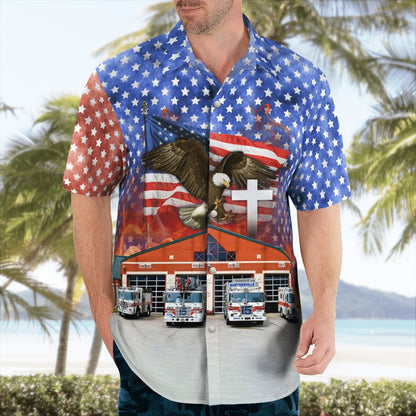 4Th Of July Hawaiian Shirts, Burtonsville Volunteer Fire Department Hawaii Shirts